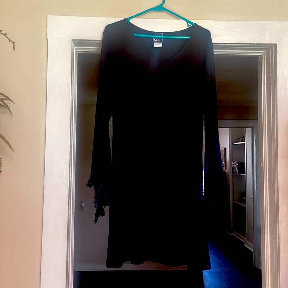 Black ladies formal dress.